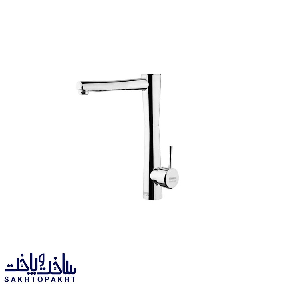 شیر ظرفشویی درخشان مدل فلاور کروم